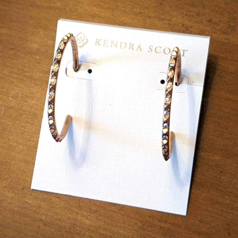 Kendra Scott Veronica rose gold hoops